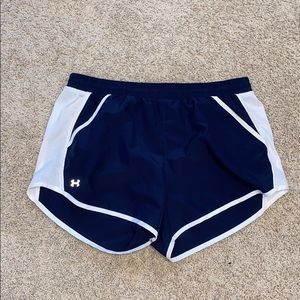 Women’s Navy/White Under Armour Shorts w/ Pockets